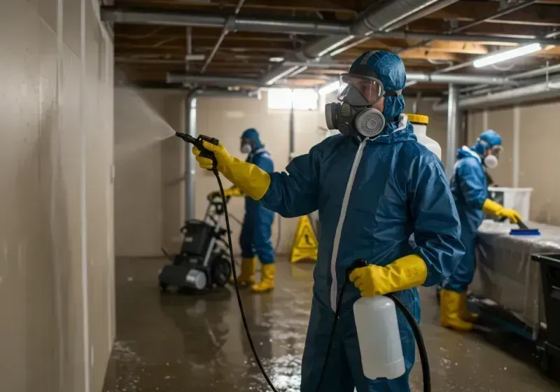 Basement Sanitization and Antimicrobial Treatment process in Superior, MT